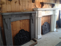 Decorative Stone Fire Surround Painted Pine Surround